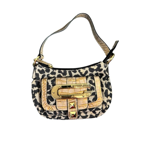 Vintage Y2K Jungle Cat Mini Purse Clutch Animal Print - Picture 1 of 13